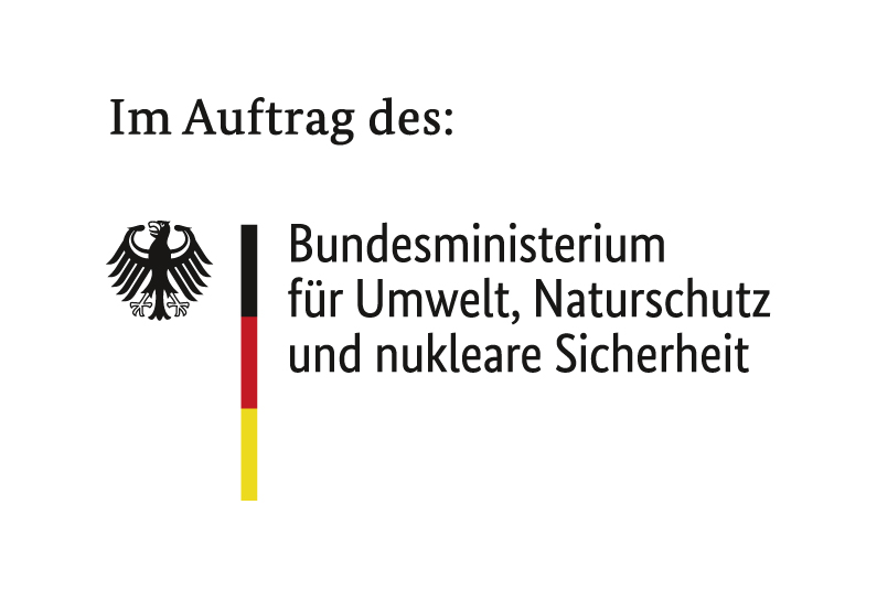 Logo Im Auftrag des Bundesministeriums für Umwelt, Naturschutz und nukleare Sicherheit