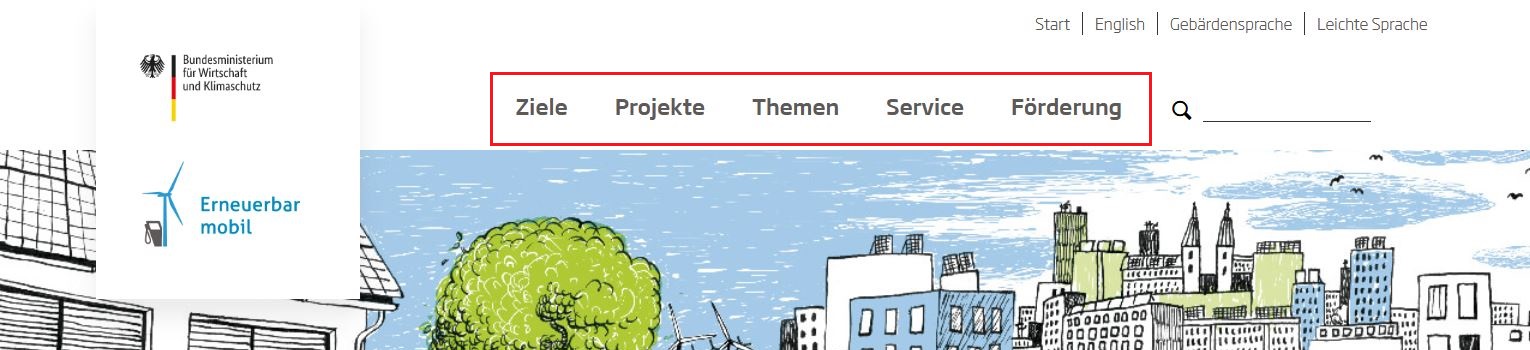 Hauptnavigation